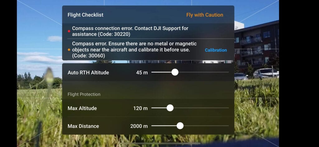 compass error