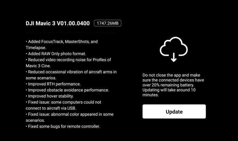 Update Aplicatia DJI Fly | Felix ServDron